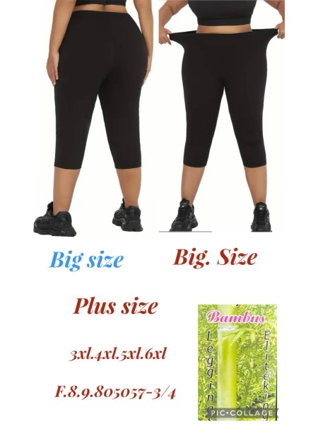 Spodenki Legginsy damskie   ,size 3xl-6xl, paczka 12szt ,mix kolor