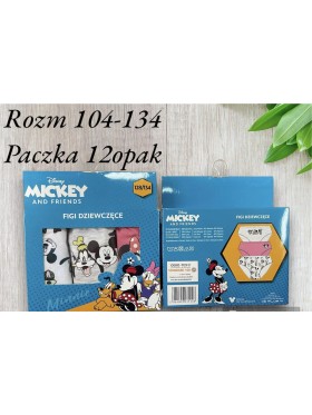 Majtki dzieciece , rozm 104-134 paczka 12szt mix kolor