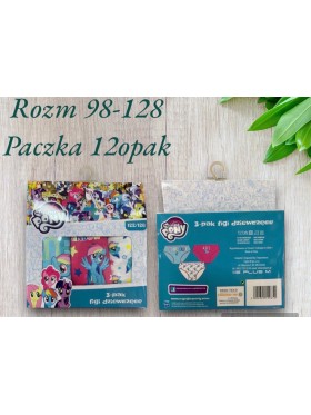 Majtki dzieciece , rozm 98-128 paczka 12szt mix kolor