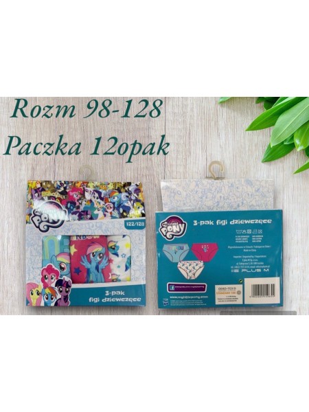 Majtki dzieciece , rozm 98-128 paczka 12szt mix kolor