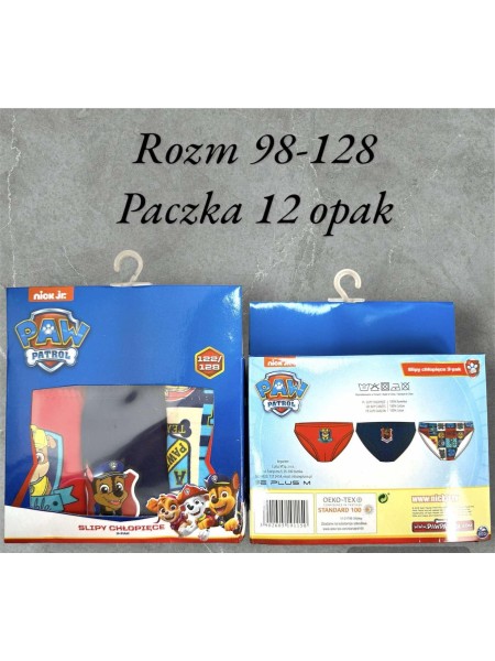 Majtki dzieciece , rozm 98-128 paczka 12szt mix kolor