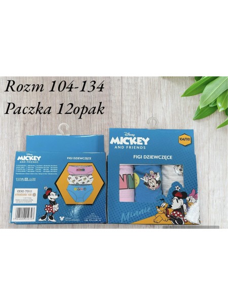 Majtki Dziecięce, rozm 104-134 Mix Kolor (12szt/paczka)