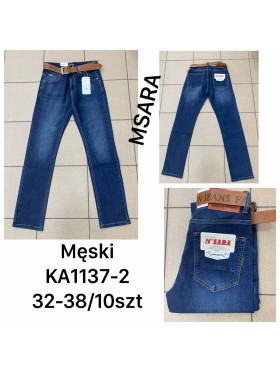 Spodnie Jeansy meskie M'sara  , Size 32-38,paczka 10 szt,