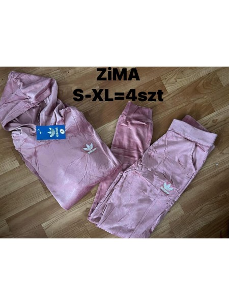 Komplety welurowe damskie  ,size s-xl, paczka 4szt. 1 kolor