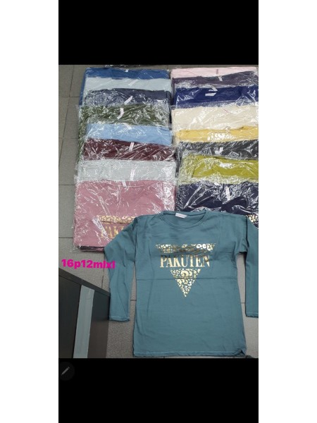 Bluzy damskie ,size m-xl, paczka 12szt. mix kolor