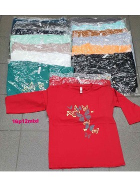 Bluzki damskie ,size m-xl, paczka 12szt. mix kolor