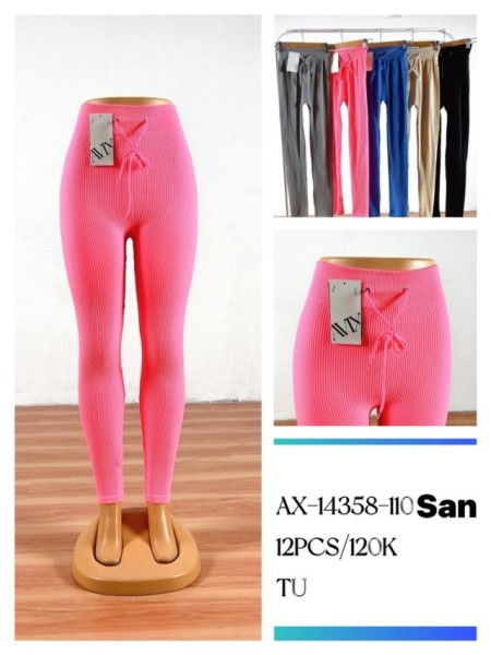 Legginsy damskie, size uni, paczka 12szt ,mix kolor