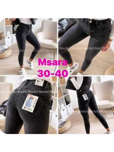 Spodnie Jeansy damskie M'sara,Size 30-40.paczka 10szt,