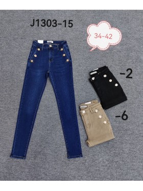 Spodnie Jeansy damskie ,Size 34-42.paczka 10szt,