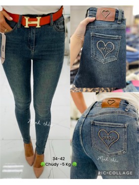 Spodnie Jeansy damskie ,Size 34-42.paczka 10szt,