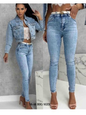 Spodnie Jeansy damskie ,BigSize 38-48.paczka 10szt,