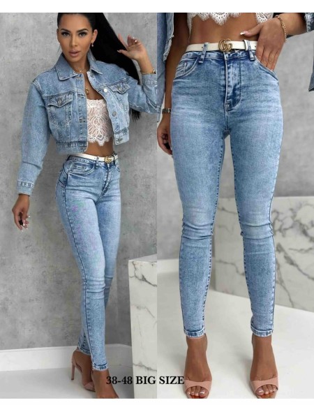 Spodnie Jeansy damskie ,BigSize 38-48.paczka 10szt,