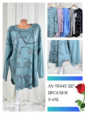 Bluzki damskie ,size 3-6XL, paczka 12szt,mix kolor