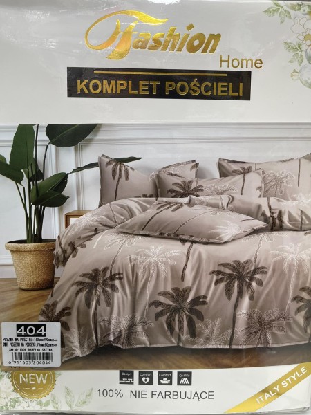 Komplet pościeli 100% satyna - bawełna 3 Częściowy Rozmiar : 160/200