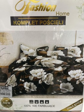 Komplet pościeli 100% satyna - bawełna 3 Częściowy Rozmiar : 160/200