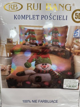 Komplet pościeli 100% satyna - bawełna 3 Częściowy Rozmiar : 160/200