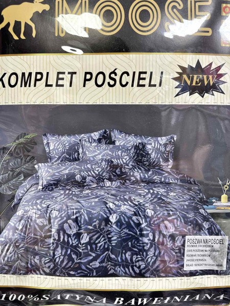 Komplet pościeli 100% satyna - bawełna 3 Częściowy Rozmiar : 200/220