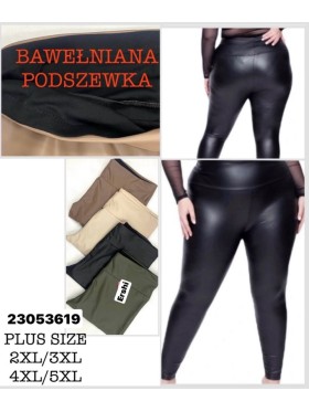 Spodnie skórzane damskie ,size 2-5xl, paczka 12szt,mix kolor