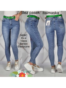 Spodnie Jeansy damskie ,Size xs-xl.paczka 12szt,