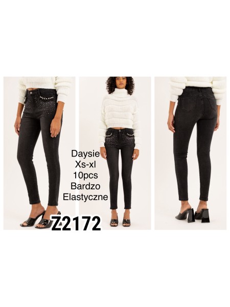 Spodnie Jeansy damskie ,Size xs-xl.paczka 10szt,