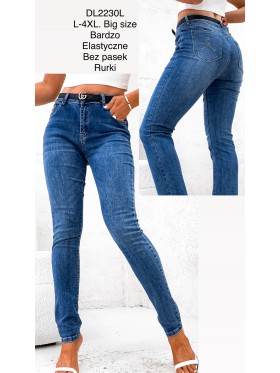 Spodnie Jeansy damskie ,BigSize l-4xl.paczka 12szt,