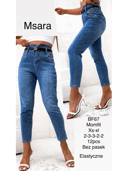 Spodnie Jeansy damskie M'sara,Size xs-xl.paczka 12szt,