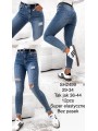 Spodnie Jeansy damskie ,Size 36-44.paczka 12szt,