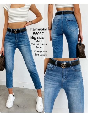 Spodnie Jeansy damskie ,BigSize M-4xl.paczka 12szt,