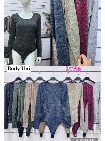 Body damskie Włoskie , size uni, paczka 6szt ,Mix kolor