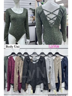 Body damskie Włoskie , size uni, paczka 6szt ,Mix kolor