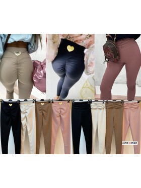 Legginsy damskie Włoskie, size UNI, paczka 6szt ,Mix kolor