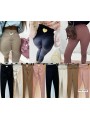 Legginsy damskie Włoskie, size UNI, paczka 6szt ,Mix kolor