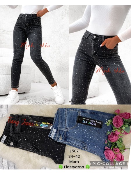 Spodnie Jeansy damskie  ,Size 34-42.paczka 10szt,