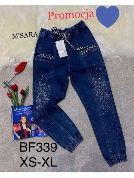 Spodnie Jeansy damskie  M'sara,Size xs-xl.paczka 10szt,