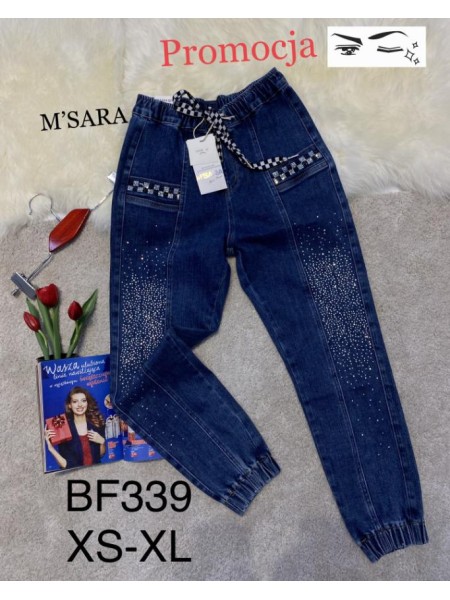 Spodnie Jeansy damskie  M'sara,Size xs-xl.paczka 10szt,