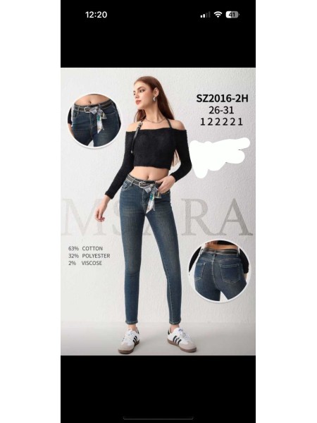 Spodnie Jeansy damskie  M'sara,Size 26-31.paczka 10szt,