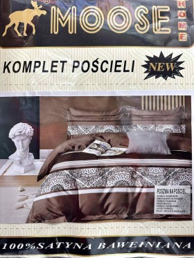 Komplet pościeli 100% satyna - bawełna 4 Częściowy Rozmiar : 160/200