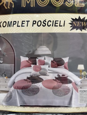 Komplet pościeli 100% satyna - bawełna 4 Częściowy Rozmiar : 180/220