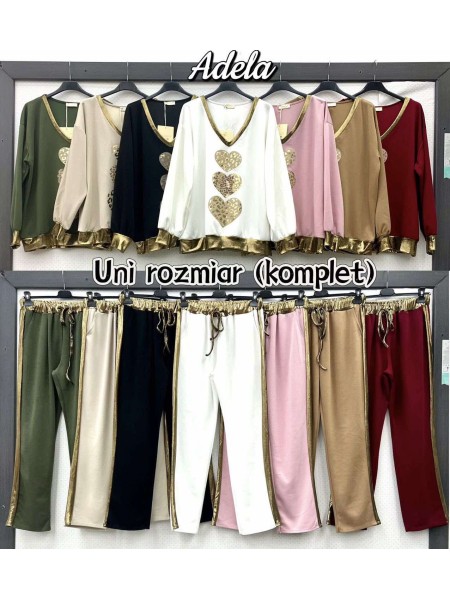 Komplety damskie Włoskie, size uni , paczka 6szt ,Mix kolor