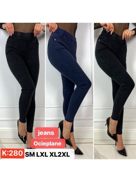 Jeansy  damskie wloskie , size s-2xl, paczka 6szt ,1kolor