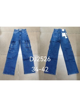 Spodnie Jeansy damskie , size 34-42, paczka 10szt