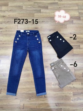 Spodnie Jeansy damskie , size 38-48, paczka 12szt