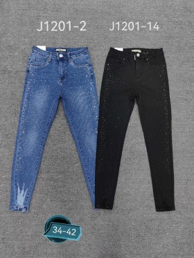 Spodnie Jeansy damskie , size 34-42, paczka 10szt