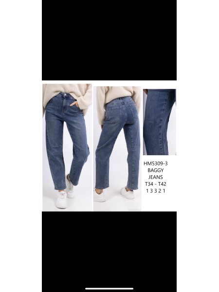 Spodnie Jeansy damskie , size 34-42, paczka 10szt