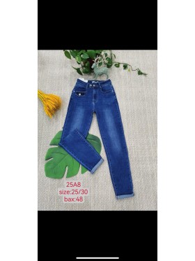 Spodnie Jeansy damskie , size 25-30, paczka 12szt