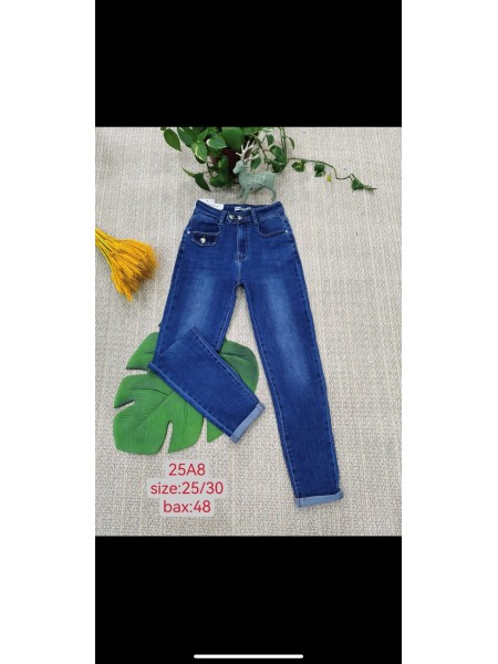 Spodnie Jeansy damskie , size 25-30, paczka 12szt