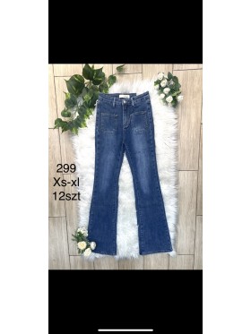 Spodnie Jeansy damskie , size xs-xl, paczka 12szt