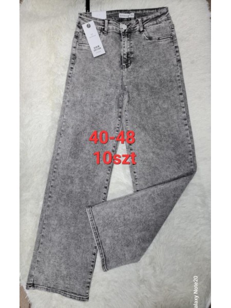 Spodnie  Jeansy damskie , Bigsize 40-48, paczka 10szt ,