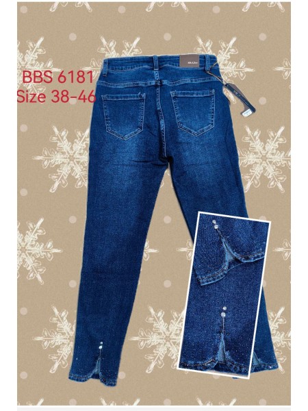 Spodnie  Jeansy damskie , Bigsize 38-48, paczka 10szt ,