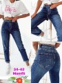 Spodnie  Jeansy  damskie  , size 34-42, paczka 10szt ,